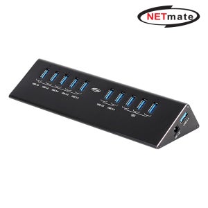 강원전자 넷메이트 USB3.0 10포트 유전원 충전 허브 NMU-H37PN