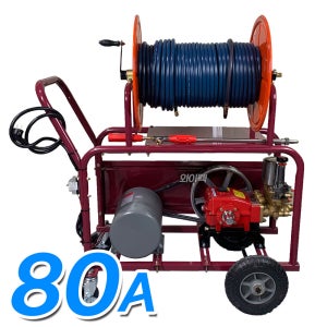 주행식 80A 동력분무기 3마력 모터 고압 전기 농약살포기