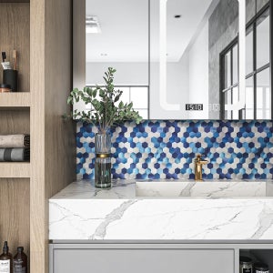 붙이는 타일 셀프 인테리어 붙이는 접착식 카페 주방 벽 타일 (리뉴월/가로세로30cm)