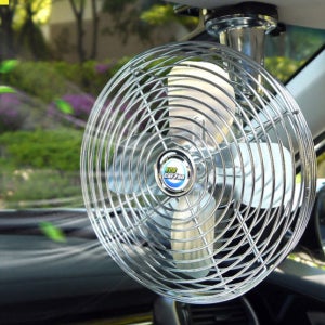 화물차선풍기 차량용선풍기 지게차 중장비 12V 대형 메탈 카팬 8인치