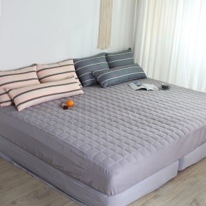 알러지케어 패밀리 침대커버 호텔 누빔 시트 패밀리 매트리스커버 맞춤제작 210X200