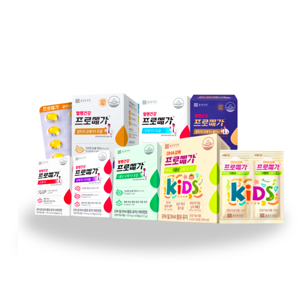 종근당 프로메가 <b>오메가</b>3 <b>RTG</b> <b>알티지</b> 식물성 짜먹는 듀얼 <b>트리플 플러스</b> 키즈 유아