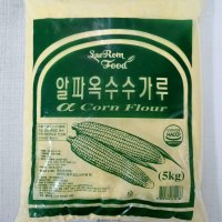 새롬푸드 알파 옥수수 가루 5kg 옥분 대용량 술빵 소분 제과제빵 피자 도우 스콘