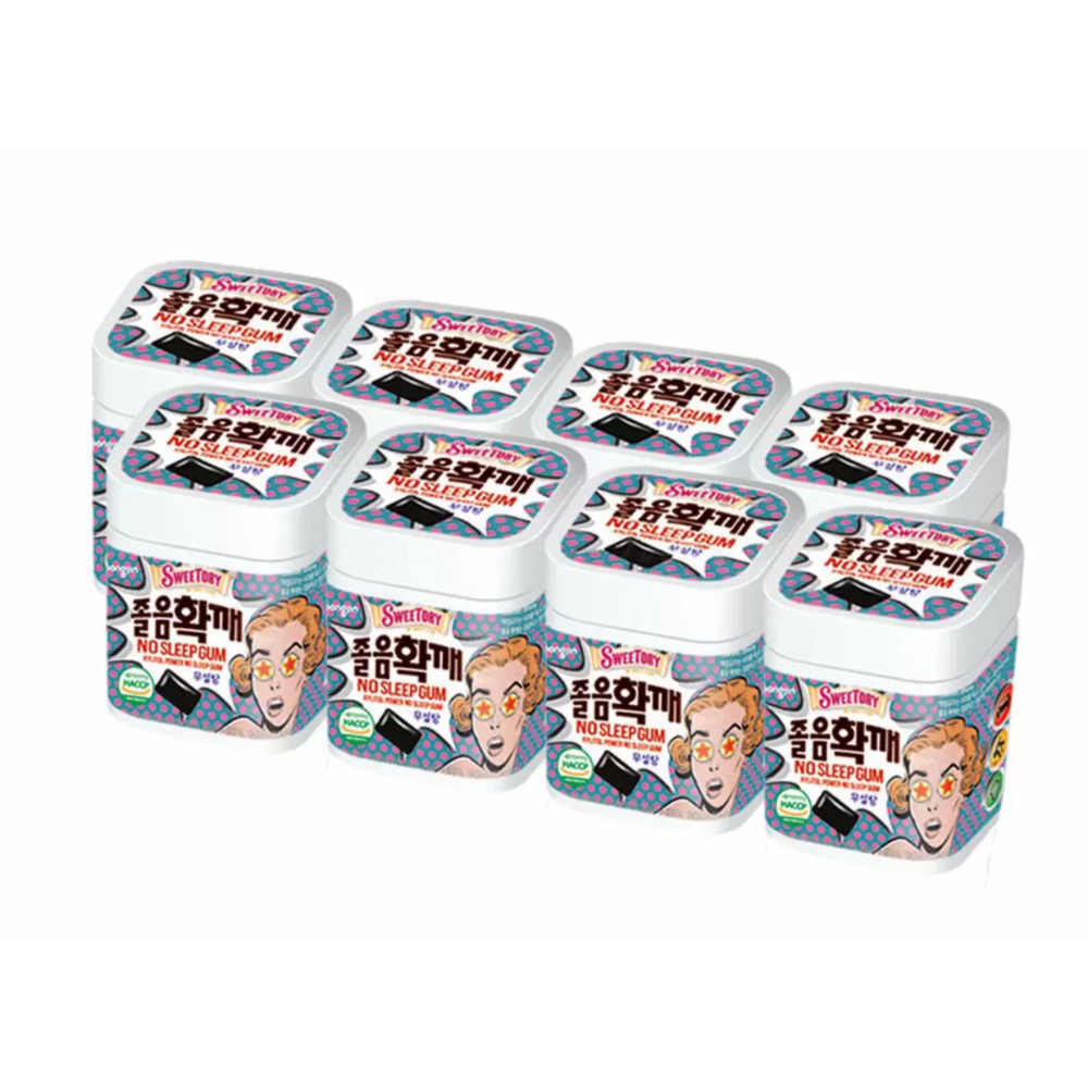 졸음<b>방지</b>껌 스위토리 졸음 껌 108g x 8개 잠깨는 집중 운전