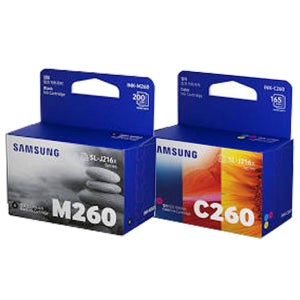 삼성 SL-J2160W SL-J2165W 프린터 정품 잉크 M260검정 + C260칼라 세트