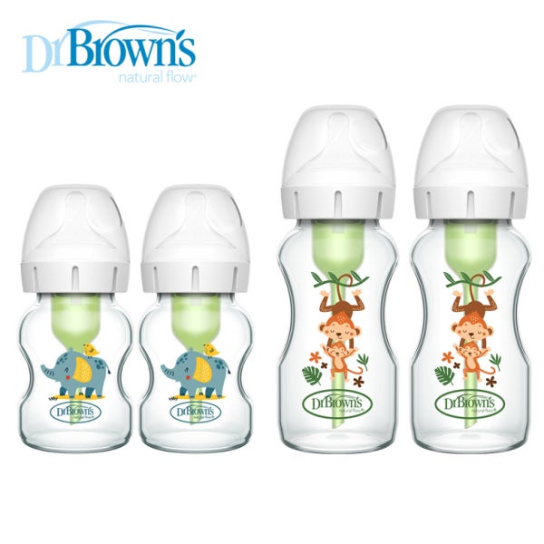 닥터브라운 젖병 와이드넥 데코 유리젖병 150ml 270ml(2P)