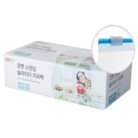 코멧 슬라이더지퍼백 스탠딩대형27x24cm메모란 냉동냉장겸용 60매x2세트(총120매)