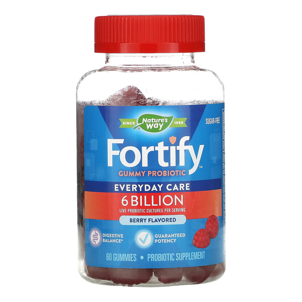 네이처스웨이 <b>포티파이 구미</b> 프로바이오틱 <b>60억</b> 베리맛 60개 슈거프리