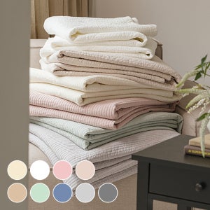 아망떼 60수 워싱 피그먼트 고정밴드 타임리스 침대패드 SS 9color