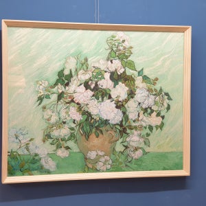 빈센트반고흐 - ﻿Vase with Pink Roses 명화그림액자