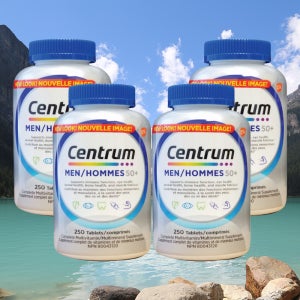 캐나다 센트룸 포 맨 실버 종합 멀티 비타민 C A D 남성 영양제 250 정 4개
