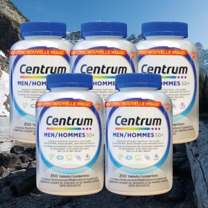 캐나다 센트룸 포 맨 실버 종합 멀티 비타민 C A D 남성 영양제 250 정 5개