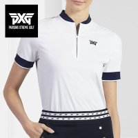 JRKR) PXG 골프 반팔 지퍼 폴로 티셔츠 ZIP POLO 명품 여성 골프웨어