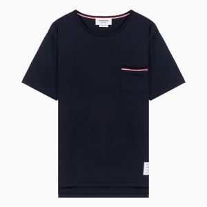 25SS 톰브라운 삼선 포켓 네이비 반팔 티셔츠 MJS010A 01454 415
