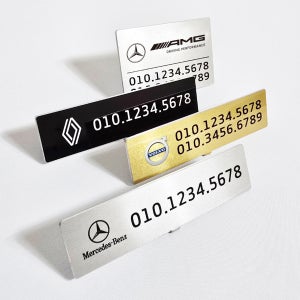 메탈 스탠드 핸드폰번호 알림판 차량연락처 전화번호 벤츠 아우디 bmw 슬림형(길쭉)실버