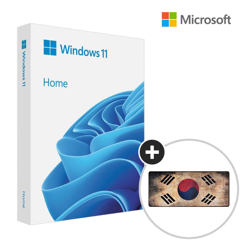 [한국정품파트너] MS 윈도우11 Windows Home FPP 처음사용자용 영구 제품키 설치 USB