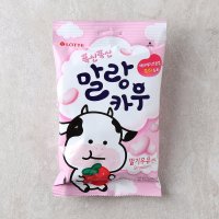 롯데 폭신폭신 말랑카우 딸기우유 79G