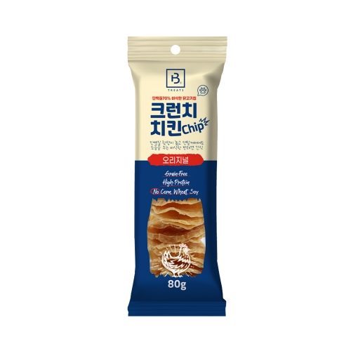 브리더랩 크런치 치킨칩 80g 단백질 70프로