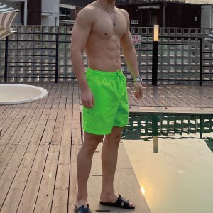 남자 물놀이옷 수영복바지 상의 후드집업 바닷가옷 형광색 숏팬츠 여름남자반바지