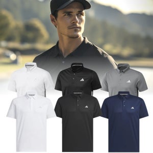아디다스 골프웨어 남성 골프 반팔티셔츠 카라티 봄여름 골프복 상의