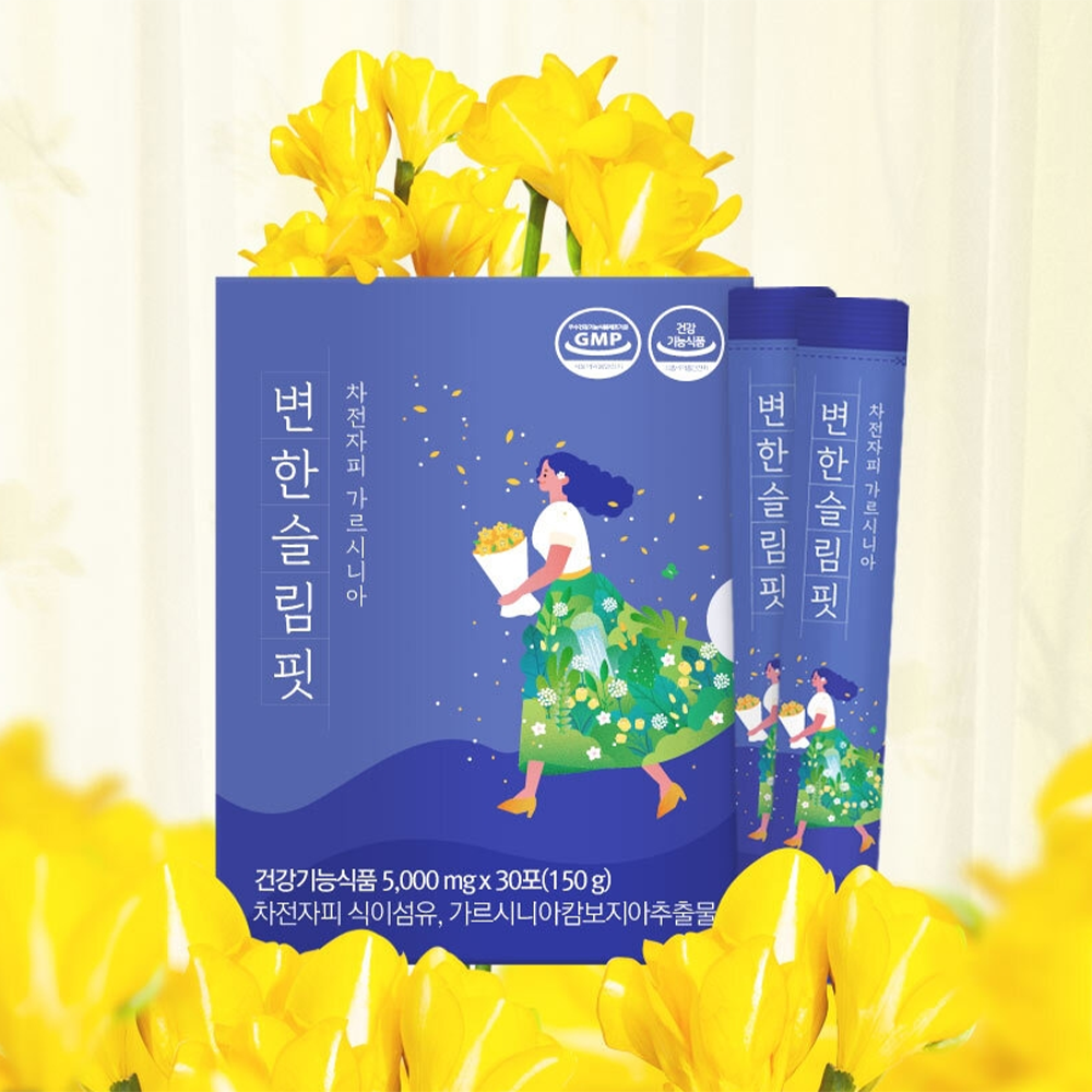 <b>온푸드</b> 식이섬유 차전자피 가르시니아 다이어트 혈중 콜레스테롤 개선 배변 활동 도움 30포