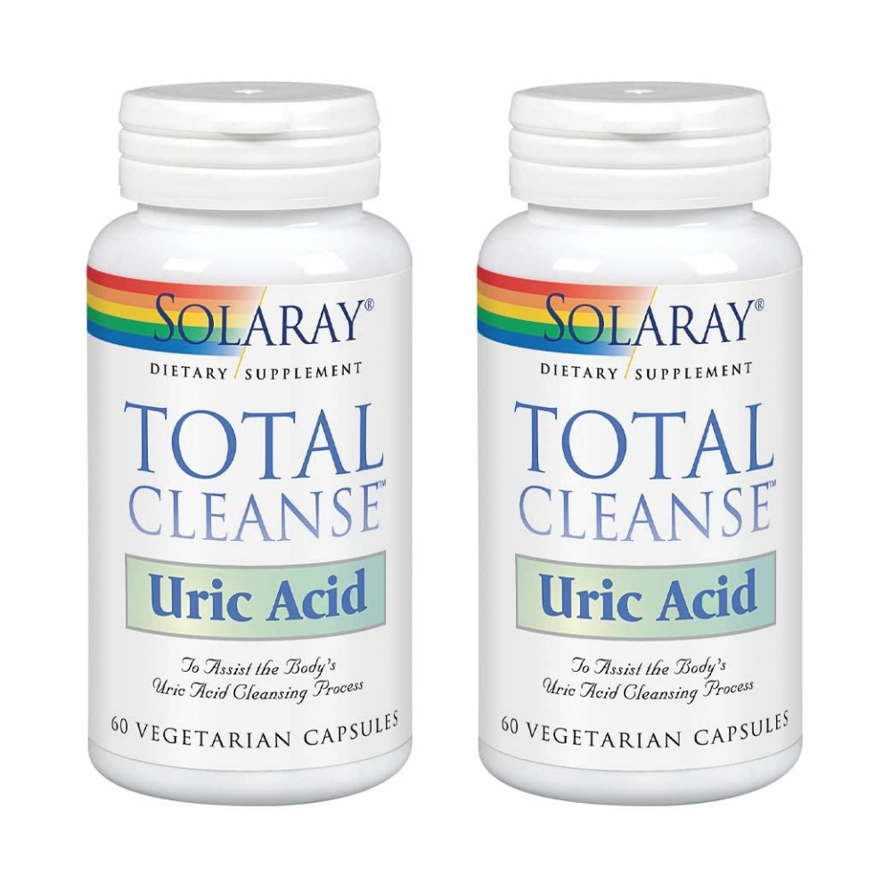 [2개] 솔라레이 토탈 클렌즈 요산 60정 Uric Acid 비타민C 함유 Solaray