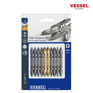 베셀 토션드릴비트 BW-712 65mm 1판 10개입 플랫타입 마그네틱
