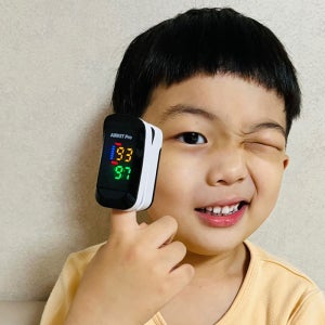 에어킷프로 가정용 휴대용 산소포화도 측정기 펄스옥시미터 맥박측정기