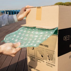 에코 에어캡 뽁뽁이 택배 완충재 포장재 롤 충전재 포장용 완충제 이사 유리 와인 [매트형]