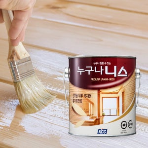 [kcc 누구나니스 4L] 유광 목재용 투명 실내용 바니쉬 코팅 UV404