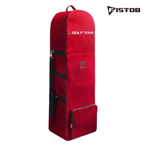 피스탑 골프투어 이동바퀴 골프백 캐디백 항공 커버 레드