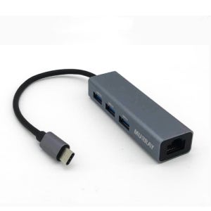 C타입 랜 인터페이스 컨버터 노트북 USB 3.0 허브 확장