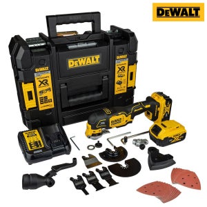 DEWALT 충전만능커터/멀티커터 S356P2/18V 5.0Ah(2팩) 20Vmax 절단기 멀티툴 목재 플라스틱 절단 샌딩 스크래핑