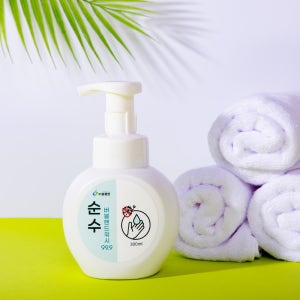 비츄인 순수 버블핸드워시 무향 향균 99.9 거품 손세정제 저자극 물비누 300ml, 1개