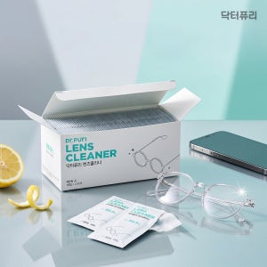 닥터퓨리 렌즈클리너 일회용 티슈 200매 레몬향 휴대폰클리너 액정클리너 단품