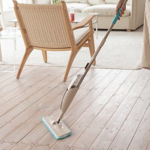 스프레이 막대 걸레 바닥 청소 밀대 청소기+패드 2개