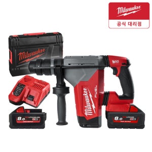 밀워키 M18 FHP-802X SDS-Plus 충전 로터리 함마드릴 8.0AhX2팩세트