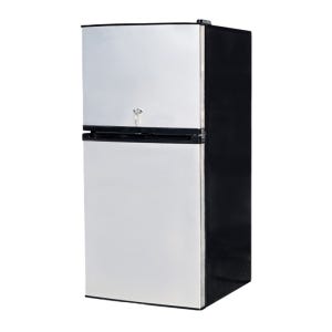 DC 무시동 냉장고 12V/24V 스테인리스 2도어 125L 카라반 캠핑카 선박