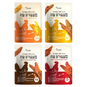 [핫딜행사] 신선어람 리얼 닭가슴살칩 4종 혼합 팩 01.02~01.11
