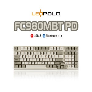 레오폴드 FC980MBT PD 화이트 투톤 유/무선 기계식 키보드