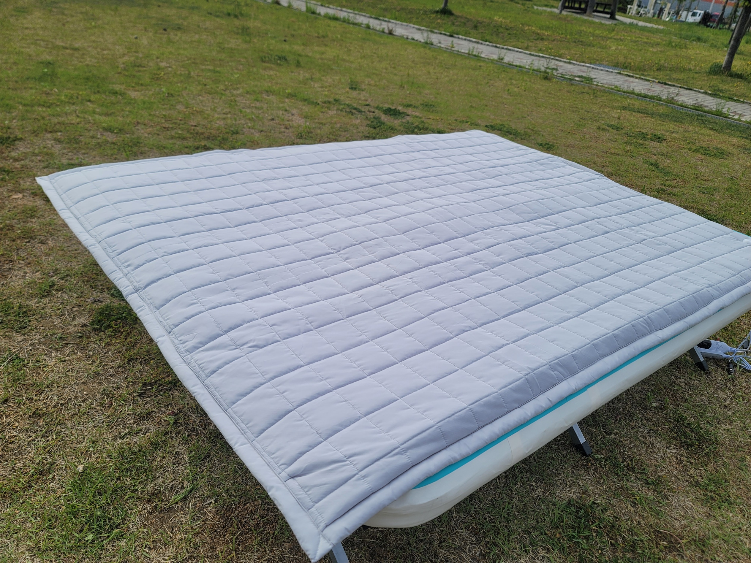 코보 캠핑 탄소 전기 매트 12V 무전자파 면상발열체 그레이 150cm