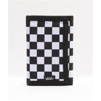 반지갑 Vans Slipped Black & White Checkerboard Trifold Wallet