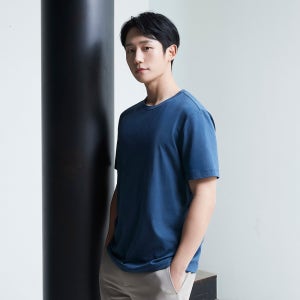 [2장 이상 구매시 50% 추가 할인] 마인드브릿지 수피마 면 에어로쿨 정해인 반팔 라운드 티셔츠 MATS0121