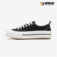 WSTAR RADI 여자 키높이 캔버스 (WS210726-BLK)