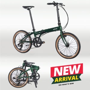 위미바이크 모델7 7단 시마노 20인치 접이식 알루미늄 미니벨로 가벼운기어비 광폭타이어