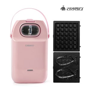 리빙센스 붕어빵 와플메이커/크로플 핑크 LS-WM255TP