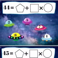 UFO 더빼곱 혼합계산 문제 도안 100문제 엄마표 수학