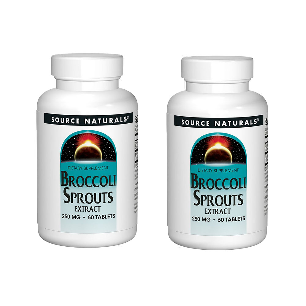 소스네츄럴스 <b>브로콜리 스프라우트 250mg</b> 설포라판 60정 2팩