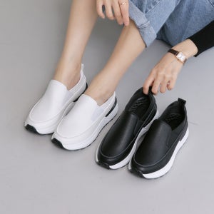 슈리오 발편한운동화 통굽 키높이 여성 슬립온