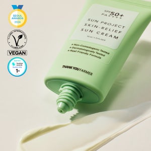 땡큐파머 선 프로젝트 스킨 유기자차 릴리프 선크림 50ml /SPF50+ PA++++
